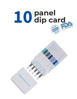 10 Panel Drug Test Dip Card