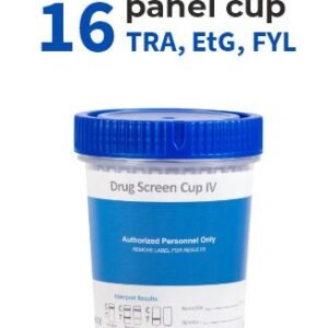 16 panel drug test cup with TRA, EtG, FYL