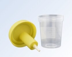 vacuum urine cup collection device