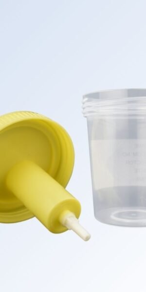 vacuum urine cup collection device