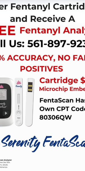 Fentanyl Cartridge, FentaScan, FDA Approved & CLIA Waived
